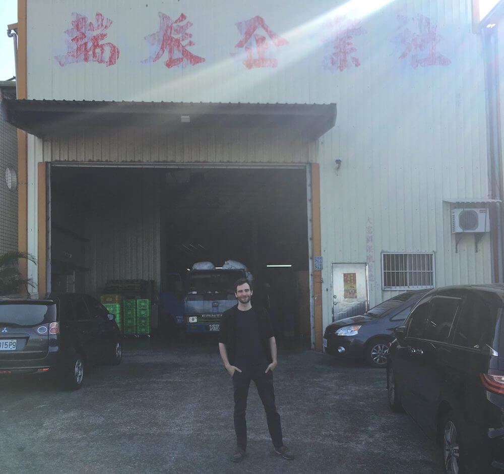 Dave at a Taiwanese bike factory