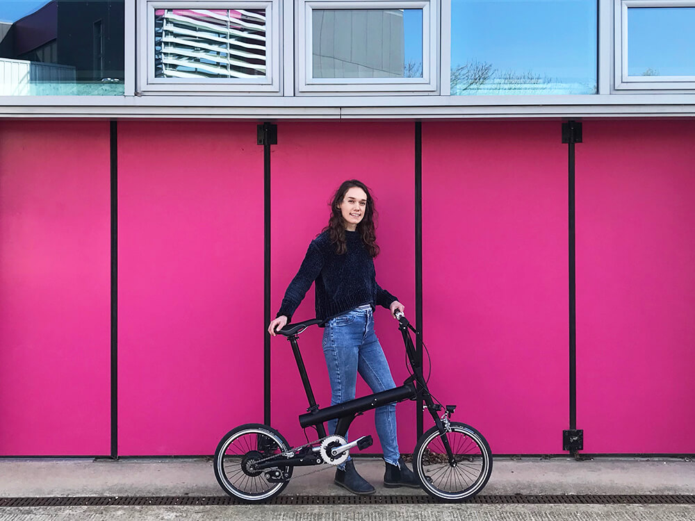 Gemma, Marketing Lead for Flit folding electric bike