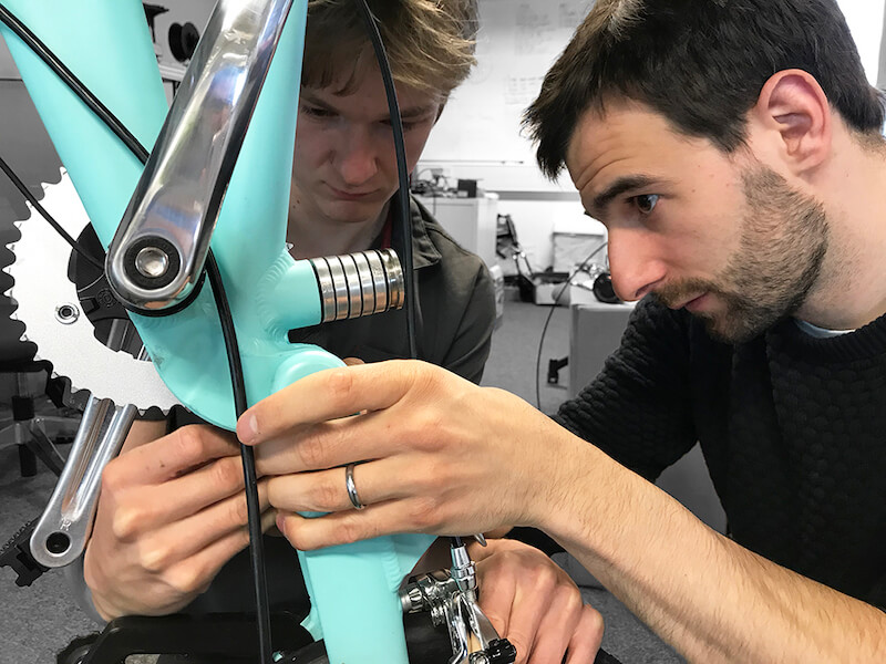 Dave & Joe Working on Flit ebike