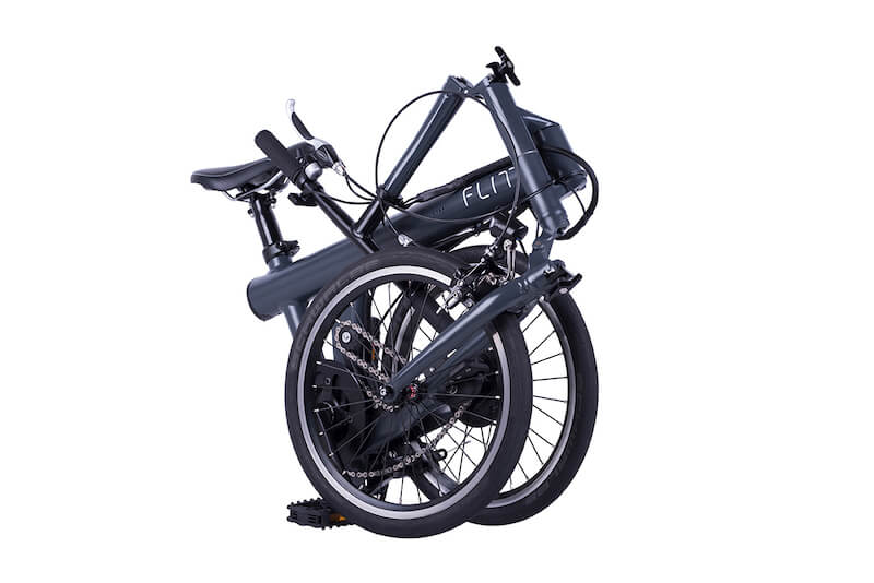 Flit-16 folding ebike prototype, folded