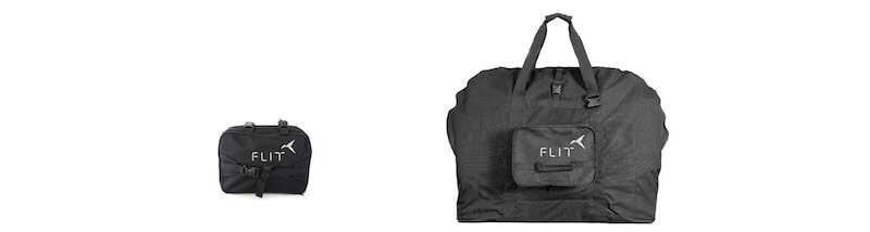 Flit x Vincita bike transport bag folded and unfolded