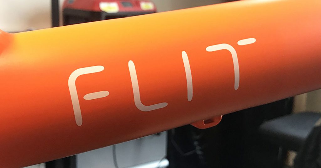 Flit-16 folding bike - blaze orange