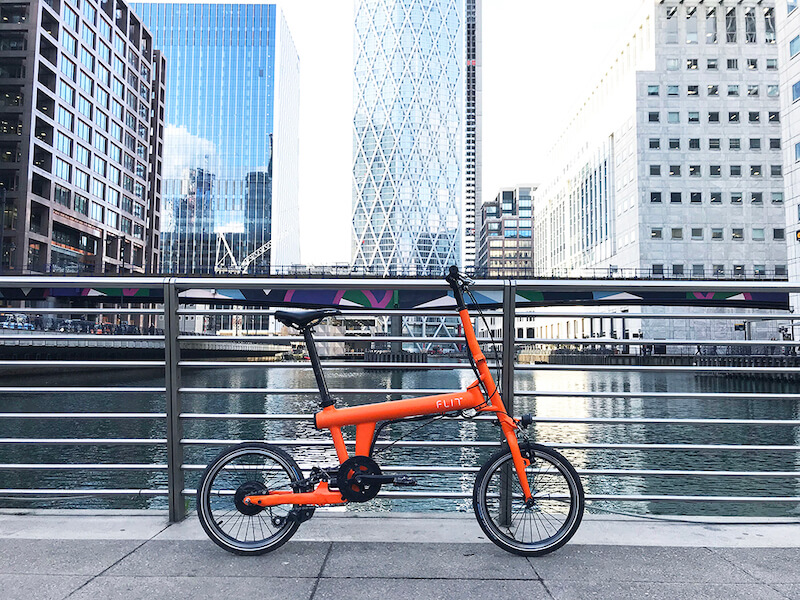 Blaze Orange FLIT-16 in Canary Wharf