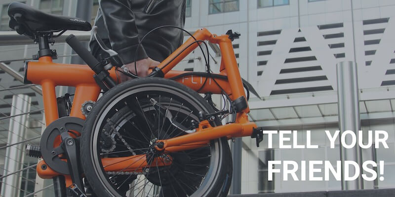 Flit lightweight folding ebike - tell a friend