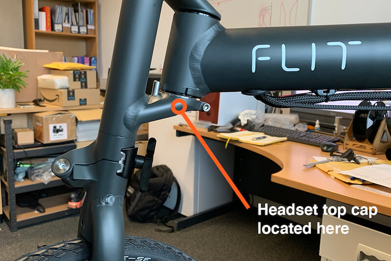 Flit folding ebike - headset redesign