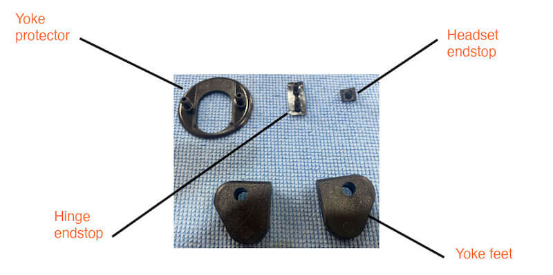 Labelled Injection molded parts
