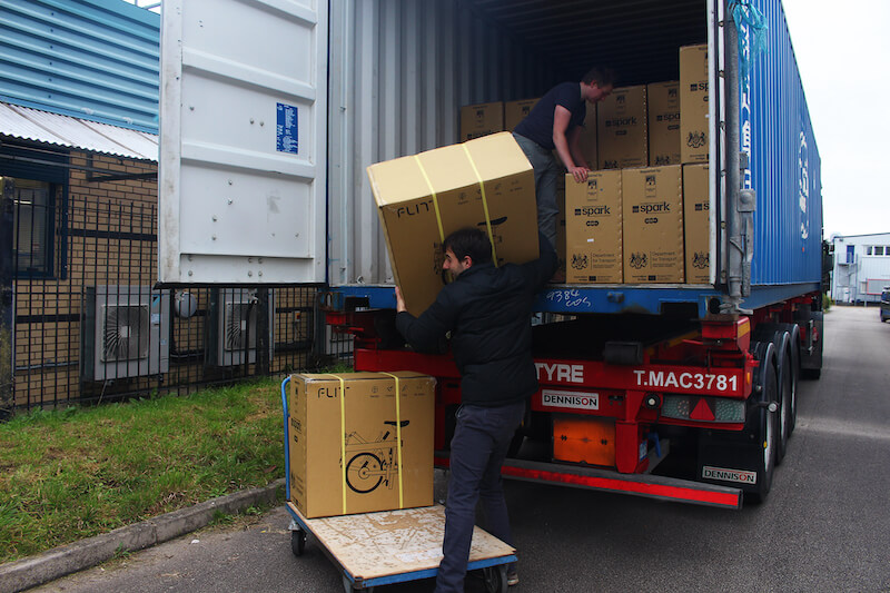 Unpacking the first few ebikes
