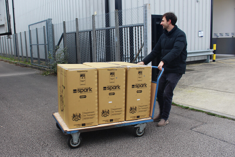 Dave unloading flit-16s