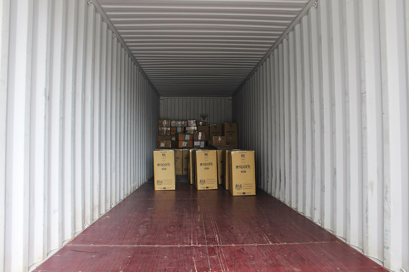 Empty container