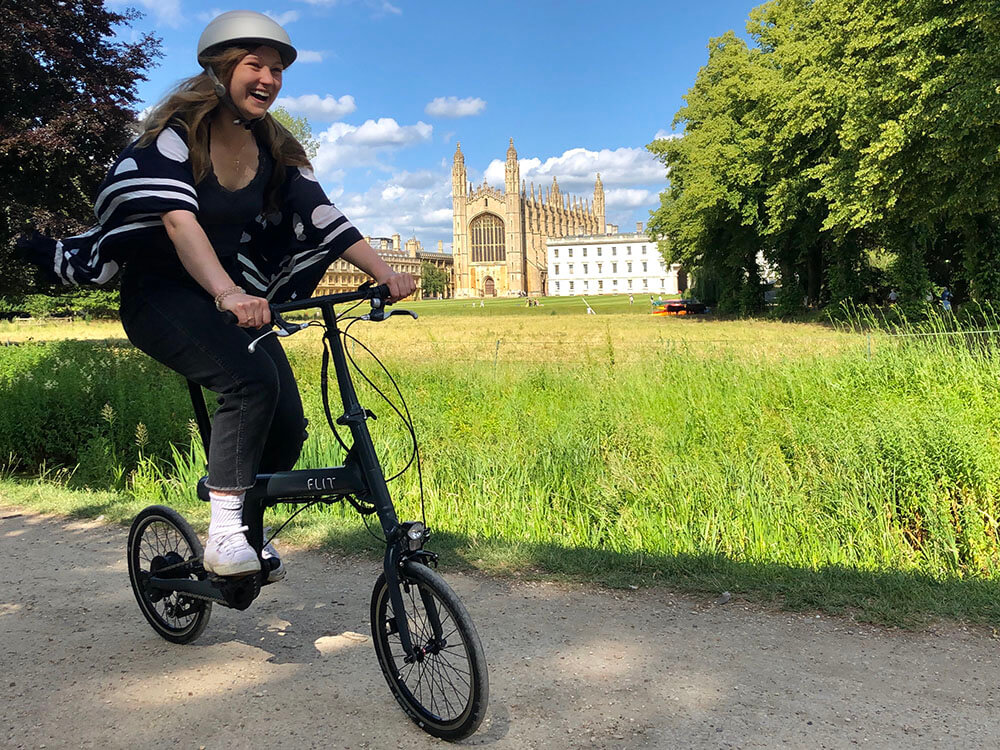 Riding next to Kings College