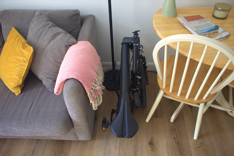FLIT-16 folding ebike, at home