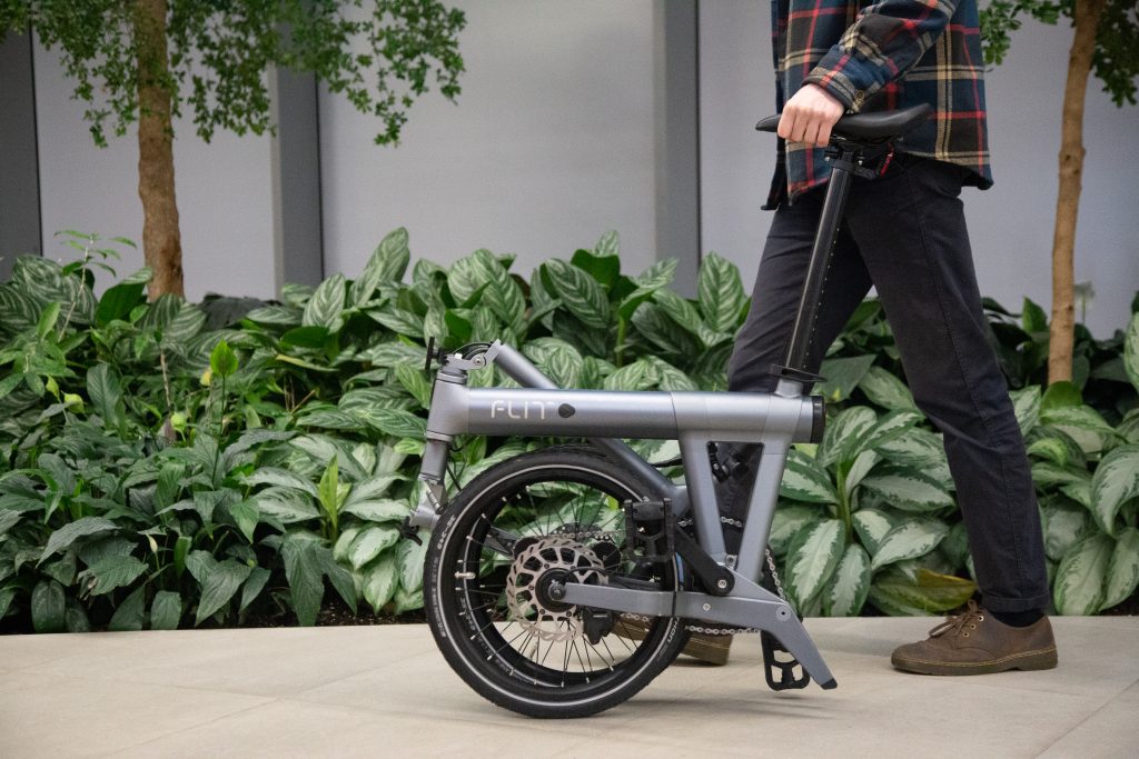 FLIT M2 folding ebike folded rolling