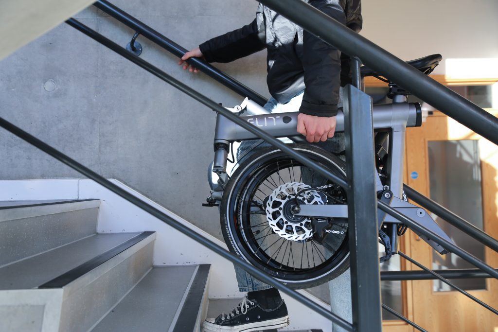 FLIT M2 folding ebike folded
