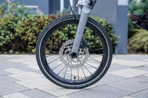 FLIT M2 folding ebike single arm fork and disc brake