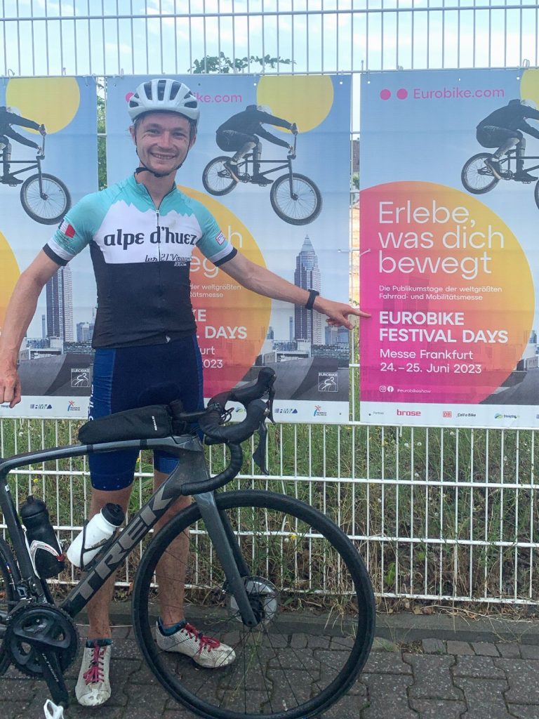 Harry and Adam on their FLIT adventure from England to Germany. A cycling road trip for our folding ebike engineers to prevent unsustainable modes of transport: getting a flight or taking a long car journey.